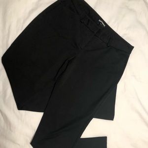 Black Express Low Rise Barely Boot Editor Pant